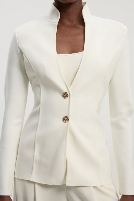 Figure Form Bandage Knit Jacket - Image 3