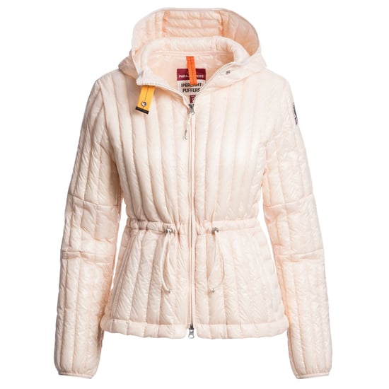 Parajumpers Kun Blush White Hooded Down Jacket - Image 1