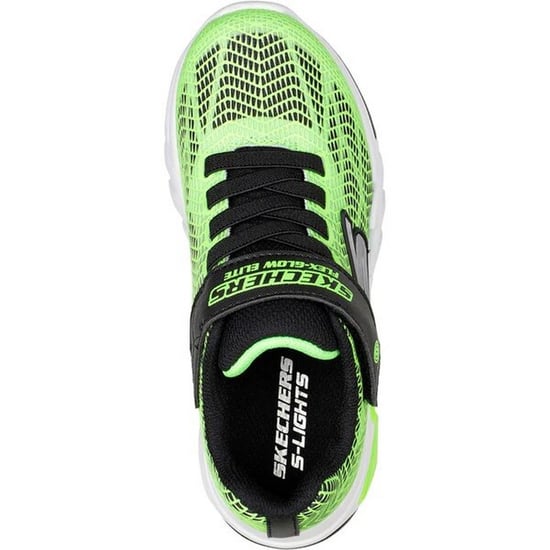Skechers Jongens Flex-Glow Elite Vorlo Trainers (Kalk/zwart) - Image 2