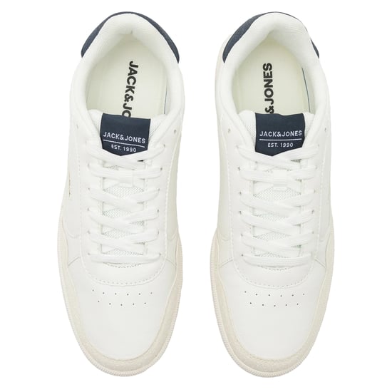Jack And Jones Heren Bounce Trainers (Wit/Navy Blazer) - Image 4