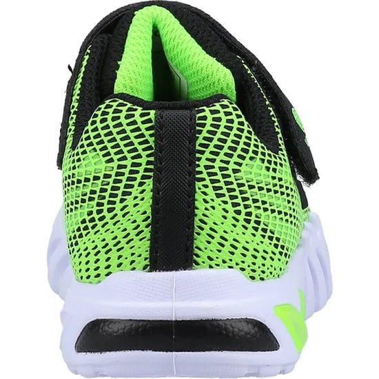 Skechers Baby jongens Flex-Glow Elite Vorlo Trainers (Kalk/zwart) - Image 2