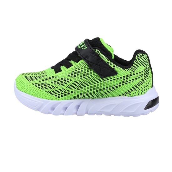 Skechers Baby jongens Flex-Glow Elite Vorlo Trainers (Kalk/zwart) - Image 3