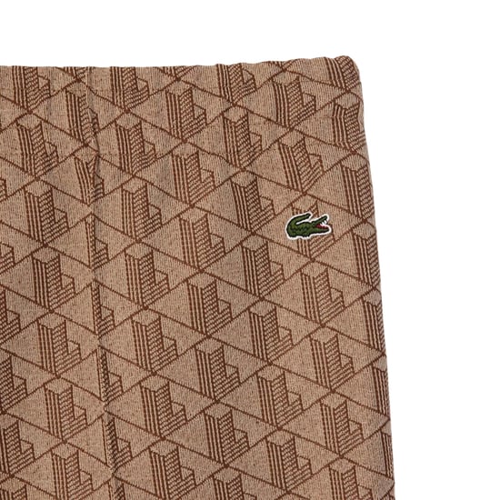 Lacoste Dames/Dames Monogram Uitlopende Joggingbroek (Beige) - Image 3