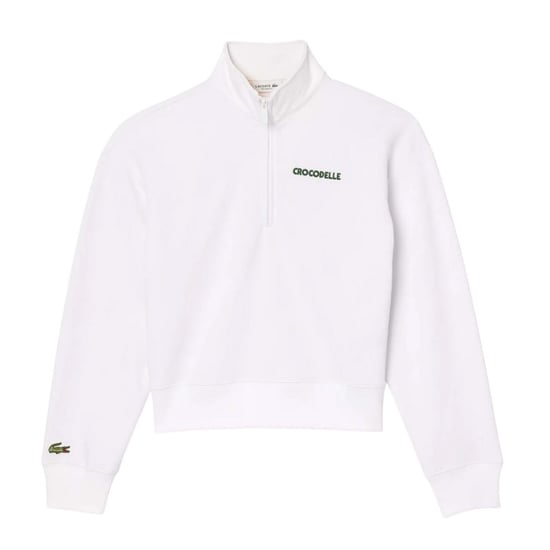 Lacoste Dames/Dames Sweatshirt met Kwart Ritssluiting Relaxed Fit (Wit) - Image 1