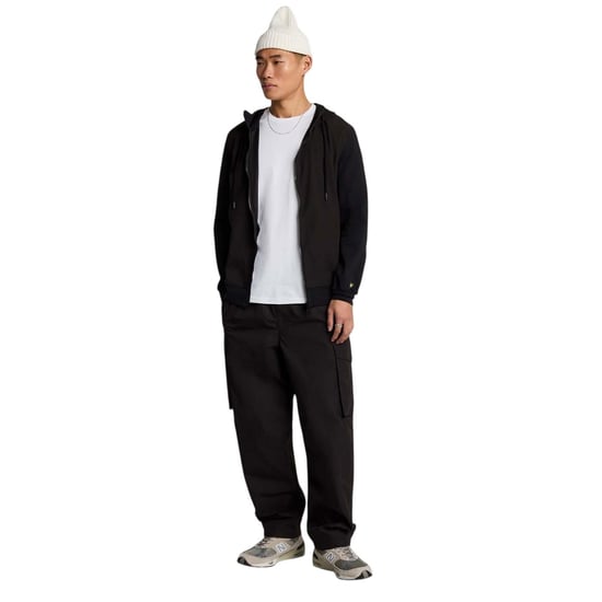 Lyle & Scott Heren Hybrid Softshell Volledige Ritssluiting Hoodie (Zwart) - Image 4