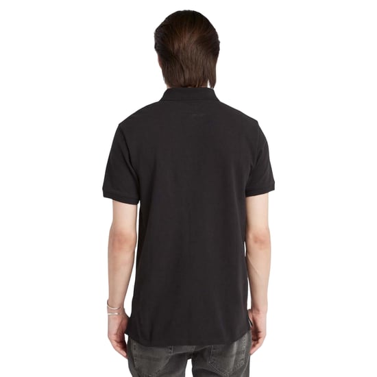 Timberland Heren Oyster River Logo Poloshirt met Korte Mouwen (Zwart) - Image 2