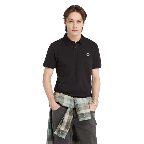 Timberland Heren Oyster River Logo Poloshirt met Korte Mouwen (Zwart) - Image 4