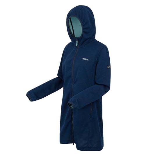 Regatta Dames/Dames Bloomfield Marl Longline Fleecejack (Marine/Icy Morn) - Image 3