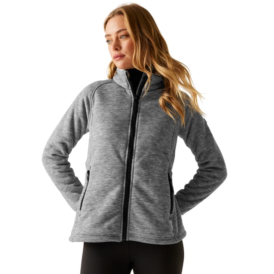 Regatta Dames/Dames Emilde Full Zip Fleecejack (Steen Wit) - Image 5