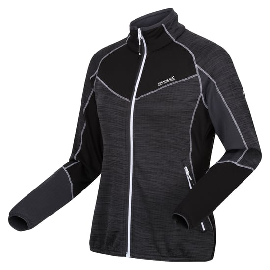 Regatta Dames/Dames Hepley II Full Zip Fleecejack (Afdichting Grijs/Zwart) - Image 3