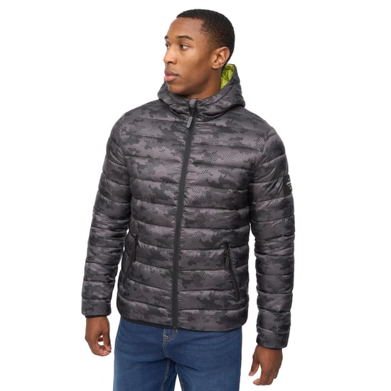 Crosshatch Heren Gattering Camo Jas (Charcoal Camo) - Image 1