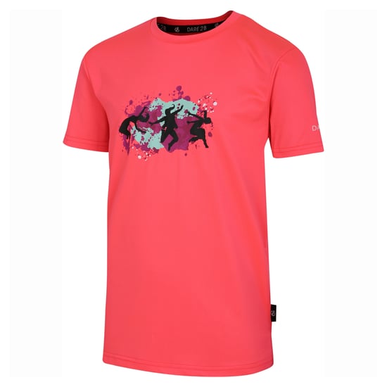 Dare 2B Kinderen/Kinderen Amuse II Aap T-Shirt (Neonroze) - Image 3