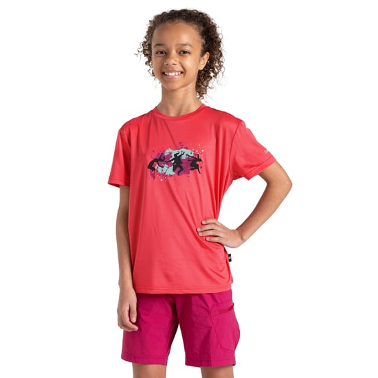 Dare 2B Kinderen/Kinderen Amuse II Aap T-Shirt (Neonroze) - Image 4