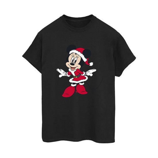 Disney Dames/Dames Minnie Mouse Kerst Vriendje T-shirt (Zwart, Zwart) - Image 1