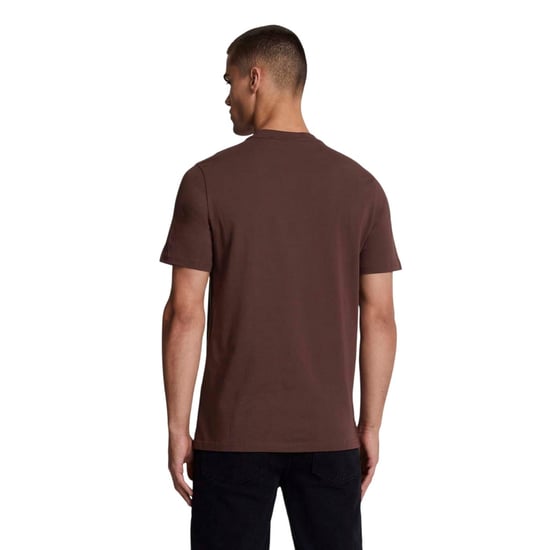 Lyle & Scott Heren Vintage Katoenen Crew Hals T-shirt (Rood) - Image 2