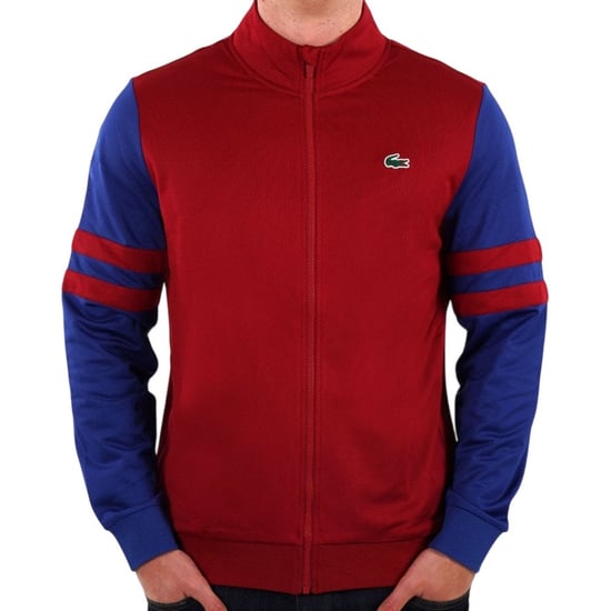 Lacoste Heren Interlock Stretch Track Jacket met rits (Rood) - Image 5