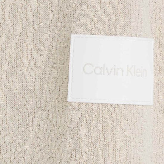 Calvin Klein Heren Natural Structure Crew Neck Sweatshirt (Beige) - Image 3
