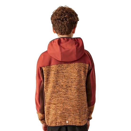 Regatta Kinder/Kinder Dissolver IX Marl Full Zip Fleecejack (Vos/Roodoker) - Image 3