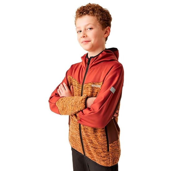Regatta Kinder/Kinder Dissolver IX Marl Full Zip Fleecejack (Vos/Roodoker) - Image 4