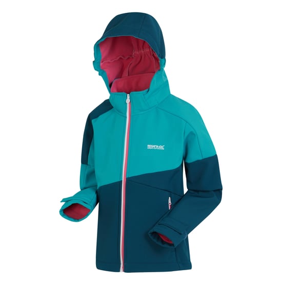 Regatta Soft Shell Jas Kinderen/Kinderen VII (Tahoe blauw/Marokkaans blauw) - Image 3