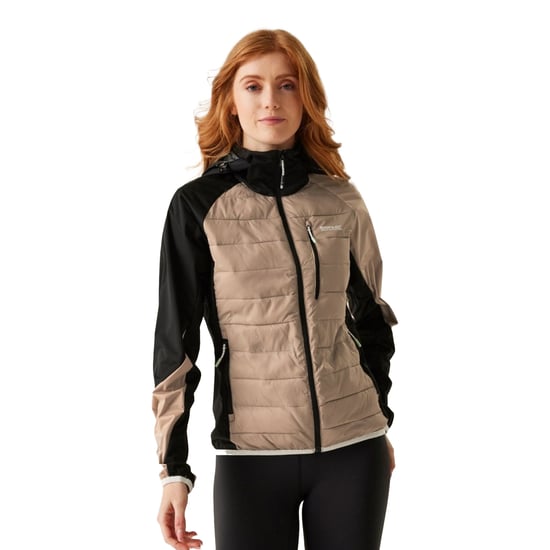 Regatta Womens/Ladies Andreson Pro Hybrid Jacket (Warm Taupe/Black) - Image 4