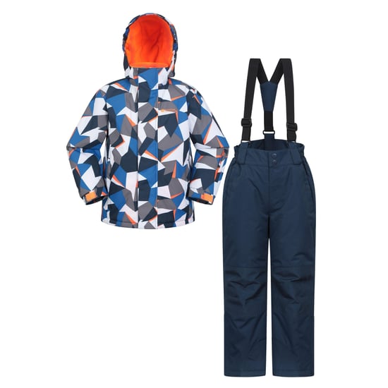 Mountain Warehouse Ski jassenset met opdruk voor kinderen (Helder Blauw) - Image 1