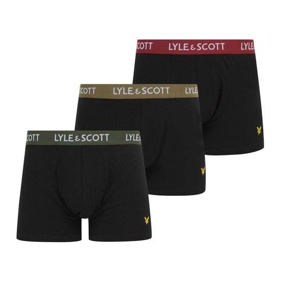 Lyle & Scott Heren Core Boxershorts (Set van 3) (Zwart) - Image 1