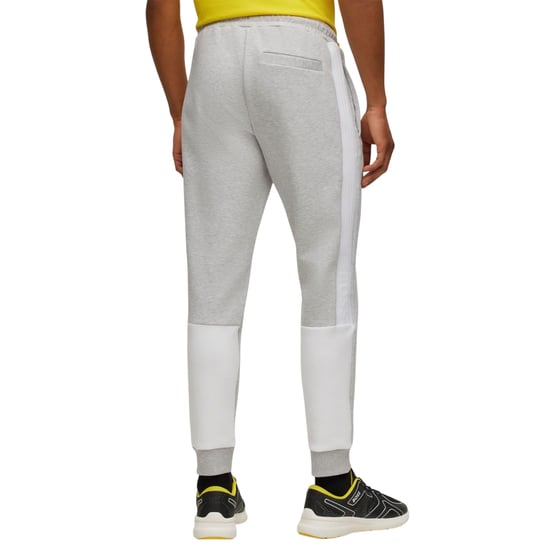 Hugo Boss Hadiko 1 Joggingbyxor med sidostripe för herrar (Ljusgrå) - Image 2