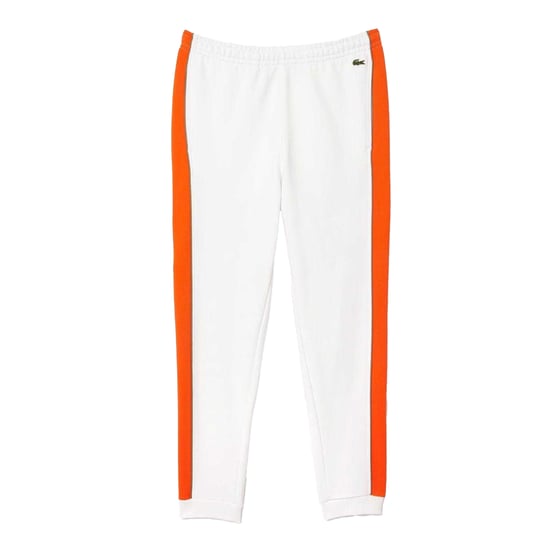 Lacoste Heren Tapered Leg Joggingbroek (Wit/oranje) - Image 1