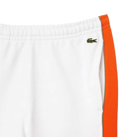 Lacoste Heren Tapered Leg Joggingbroek (Wit/oranje) - Image 4