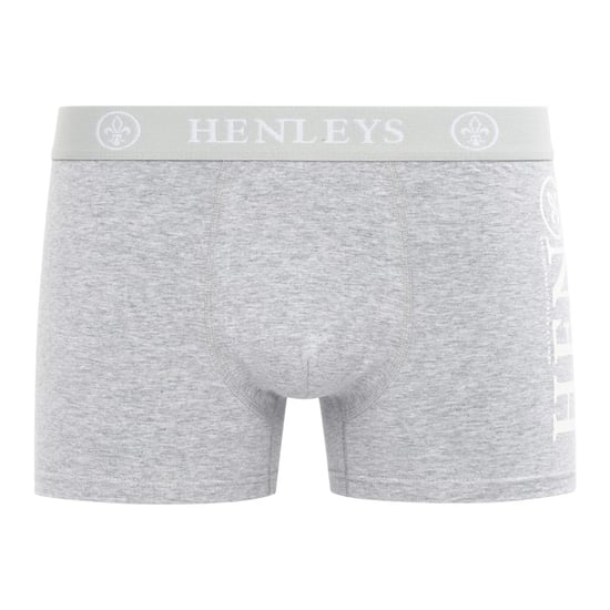 Henleys Heren Kelmack2 Boxershorts (Set van 5) (Blauw/Zwart/Maraan/Grijs/Navy) - Image 5