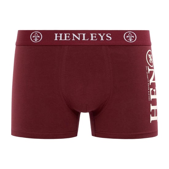 Henleys Heren Kelmack2 Boxershorts (Set van 5) (Blauw/Zwart/Maraan/Grijs/Navy) - Image 6
