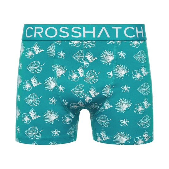 Crosshatch Heren Hovland Boxershorts (Set van 3) (Tropisch Groen) - Image 3