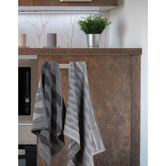 DoubleDry Luxe theedoeken set 6 stuks 50x70 cm 100% katoen hoge - Image 3