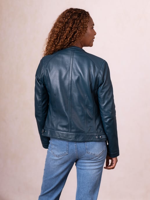 Threlkeld Leather Jacket in Balsalm - Image 4