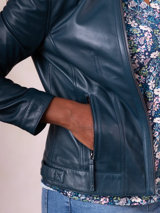 Threlkeld Leather Jacket in Balsalm - Image 6
