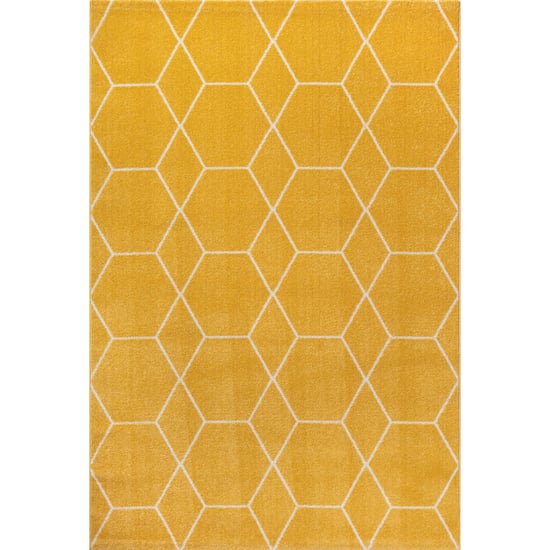 Muratap Trellis uni effen laagpolig vloerkleed modern 80x150 cm - Image 3