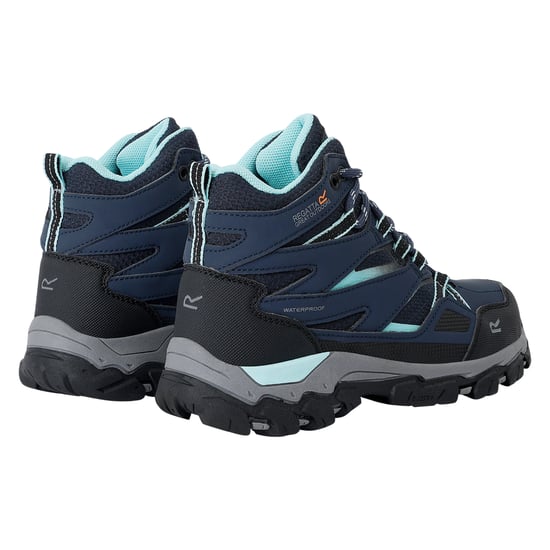 Regatta Childrens/Kids Holcombe III Walking Boots (Navy/Aruba Blue) - Image 2