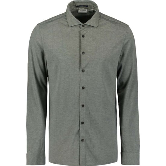No Excess Shirt jersey melange stretch dark green - Image 3