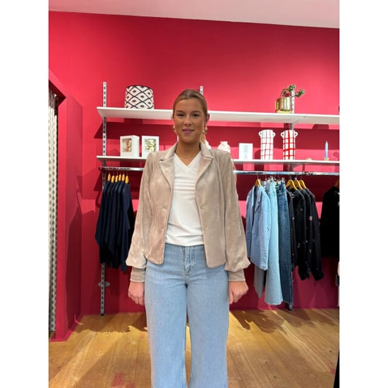 Helena Hart 7640 blazer lora velour sand - Image 1