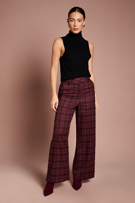 Lisa Tan Premium Formal Check Trouser - Image 4