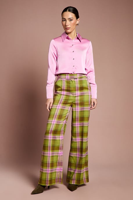 Lisa Tan Long Sleeve Satin Shirt - Image 4