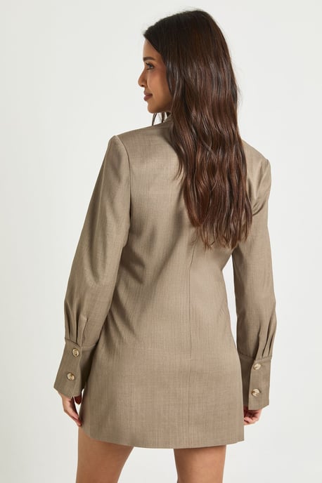 Tailored Double Layer Utility Shirt Dress - Image 2