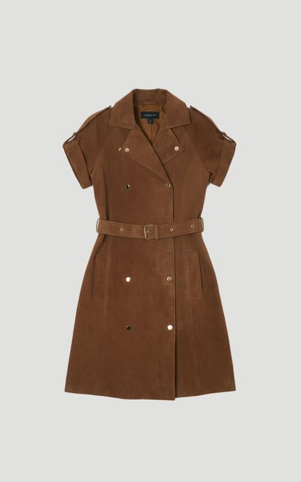 Suede Utility Mini Dress - Image 4