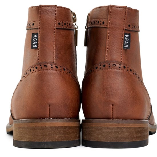 V.gan Vegan Wheat 2 Brogue Boots - Image 3