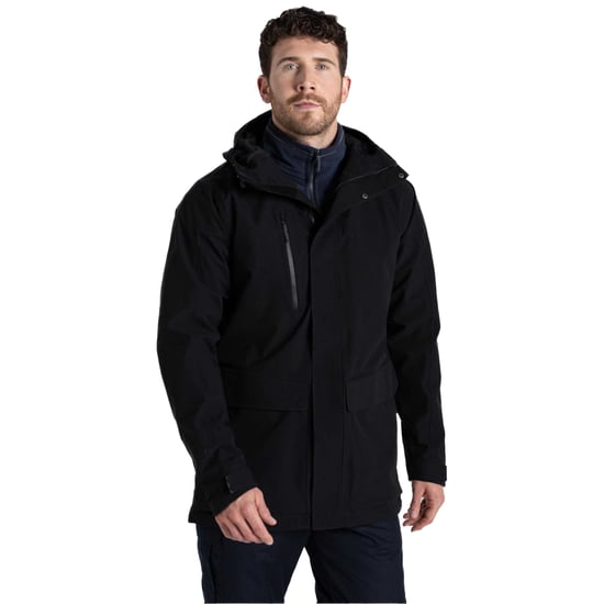 Craghoppers Unisex Vuxen Kiwi Pro Lång Stretchjacka (Svart) - Image 3