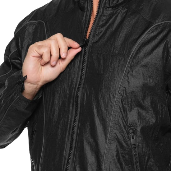 Diesel Heren Motorcrossstijl Track Jacket (Zwart) - Image 4