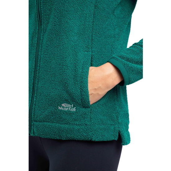 Weird Fish Womens/Ladies Cheryl Textured Full Zip Fleece Jacket (Peacock Blue) - Image 3