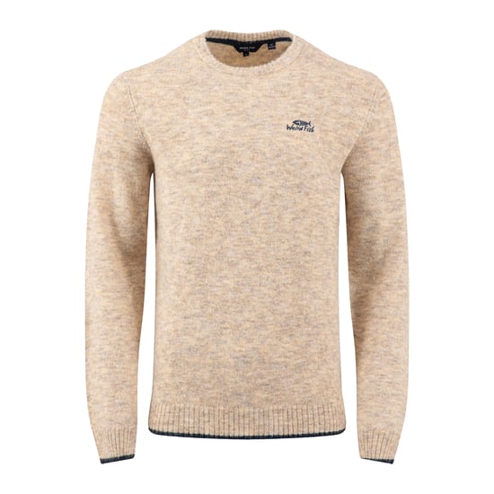 Weird Fish Heren Gorleston Crew Hals Sweatshirt (Ecru) - Image 1