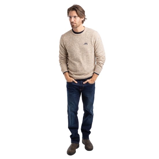 Weird Fish Heren Gorleston Crew Hals Sweatshirt (Ecru) - Image 4